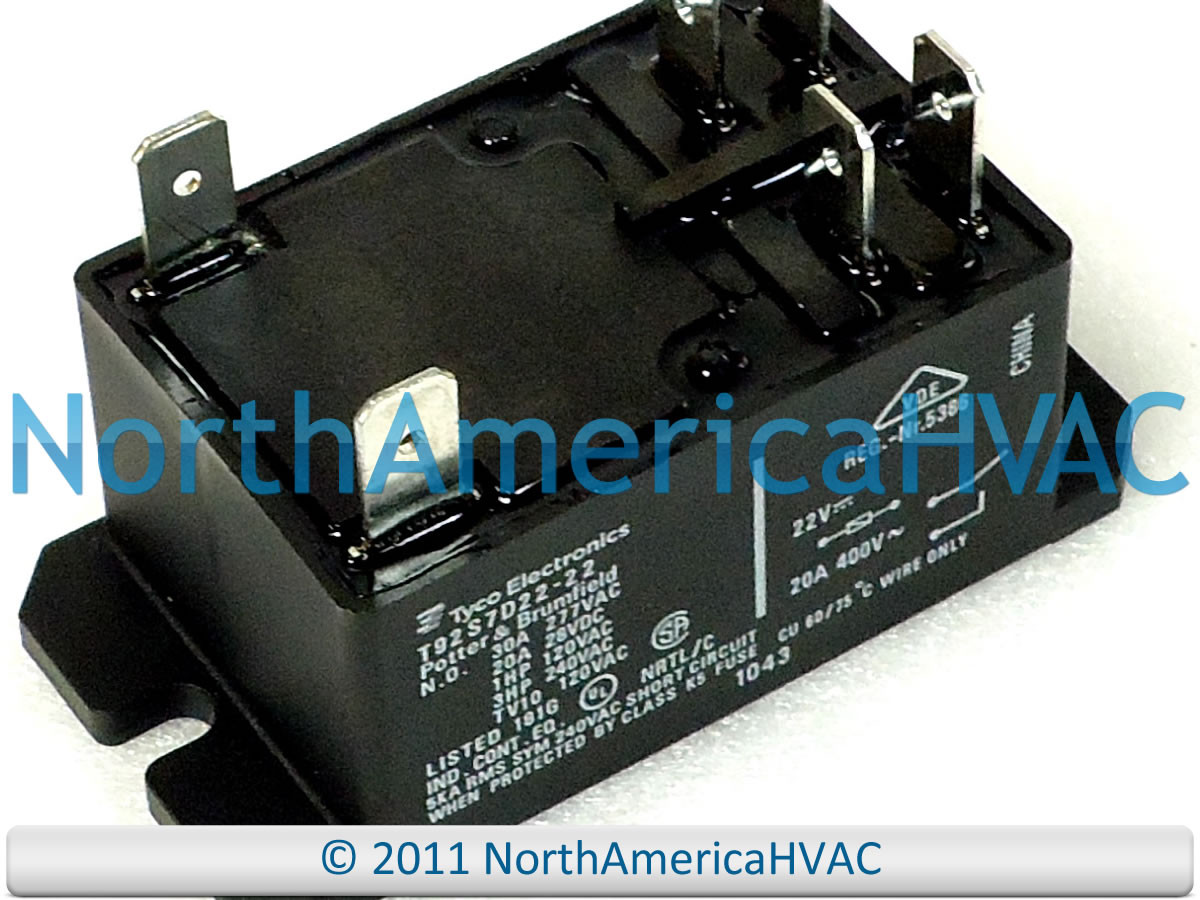 Carrier Bryant Payne Furnace Relay HN61PC002 Electric Heater Fits Tyco